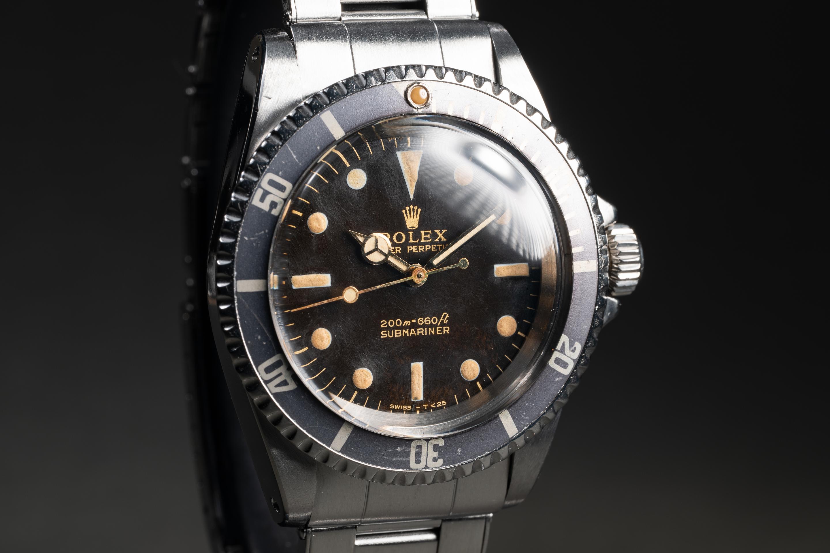 1966 Rolex Submariner 5513 Tropical Gilt Spider Dial | Tropical Watch