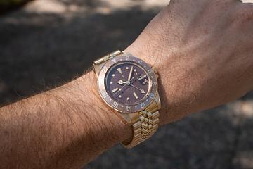 1977 Rolex 18K YG GMT-Master 1675 Brown Nipple Dial 