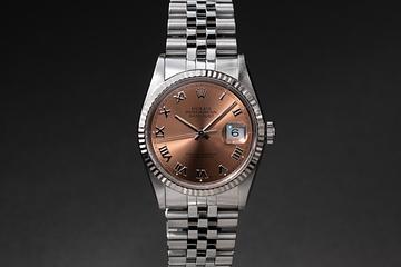 1991 Rolex Datejust 16234 Salmon Roman Numeral Dial