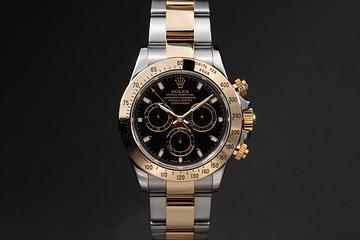 2007 Rolex Two-Tone Daytona 116523 Black Dial with Papers