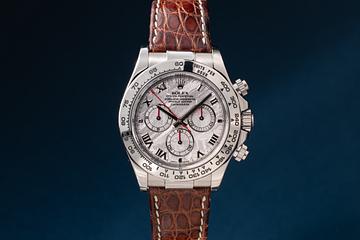 2004 Rolex 18K WG Daytona 116519 Meteorite Dial with Box and Papers 