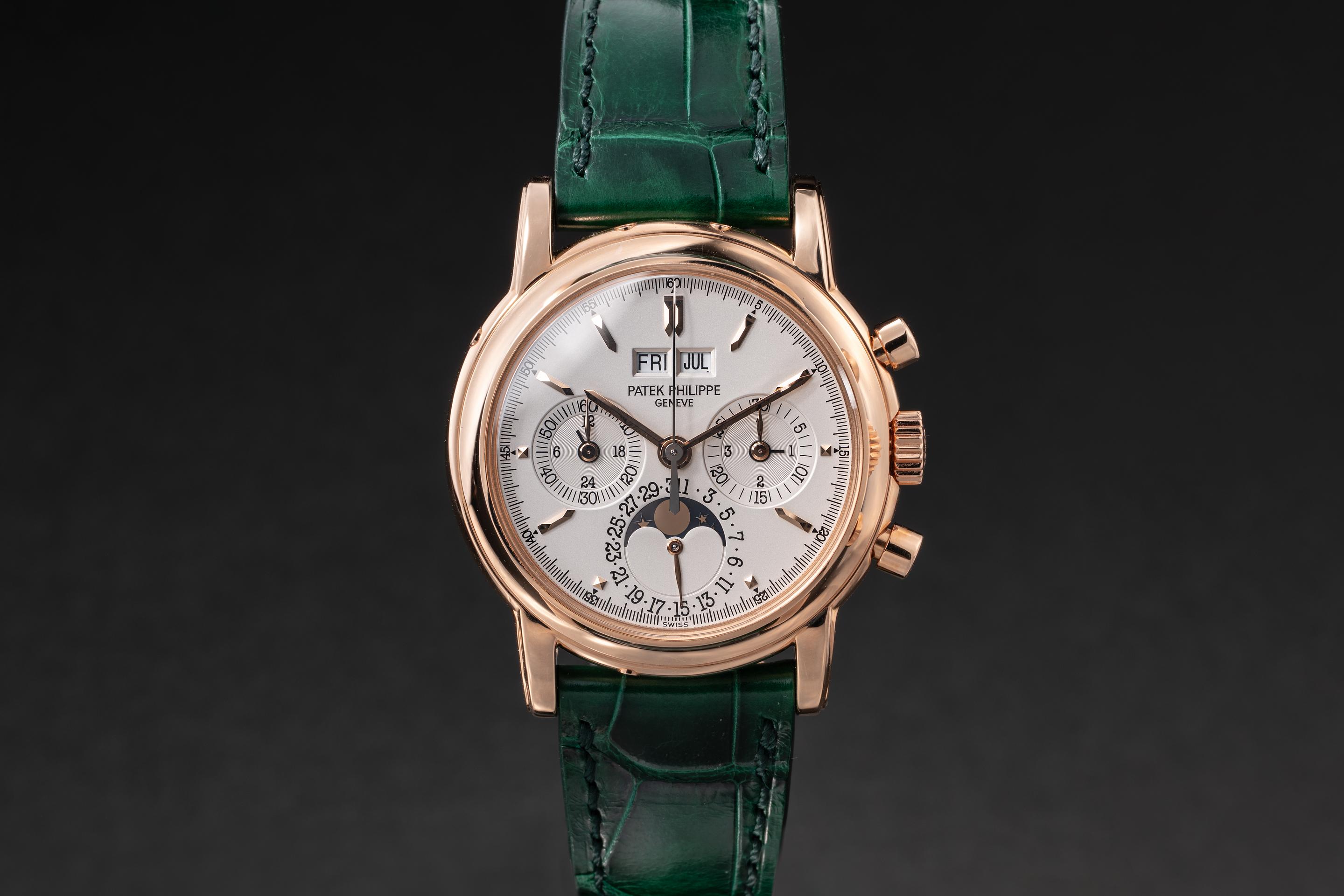2004 Patek Philippe 18K RG Perpetual Calendar Chronograph 3970ER