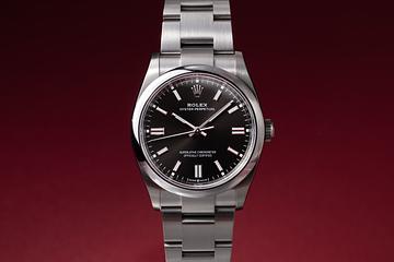 2023 Rolex Ouster Perpetual 126000 Black Dial with Box & Papers