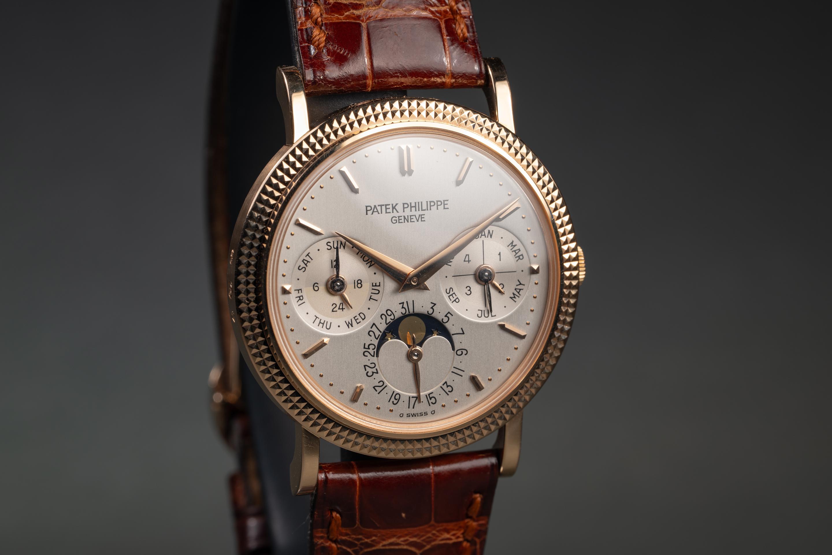 Patek Philippe 18K RG Perpetual Calendar 5039R Silver Dial