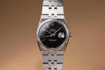 1981 Rolex OysterQuartz DateJust 17014 Black Dial with Service Papers