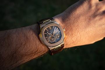 2009 Patek Philippe 18K RG Nautilus 5712R Grey Dial with Box, Papers, & Service Papers
