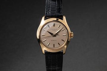 1950's Patek Philippe 18K YG Calatrava 2533J Double-Signed Gübelin Dial