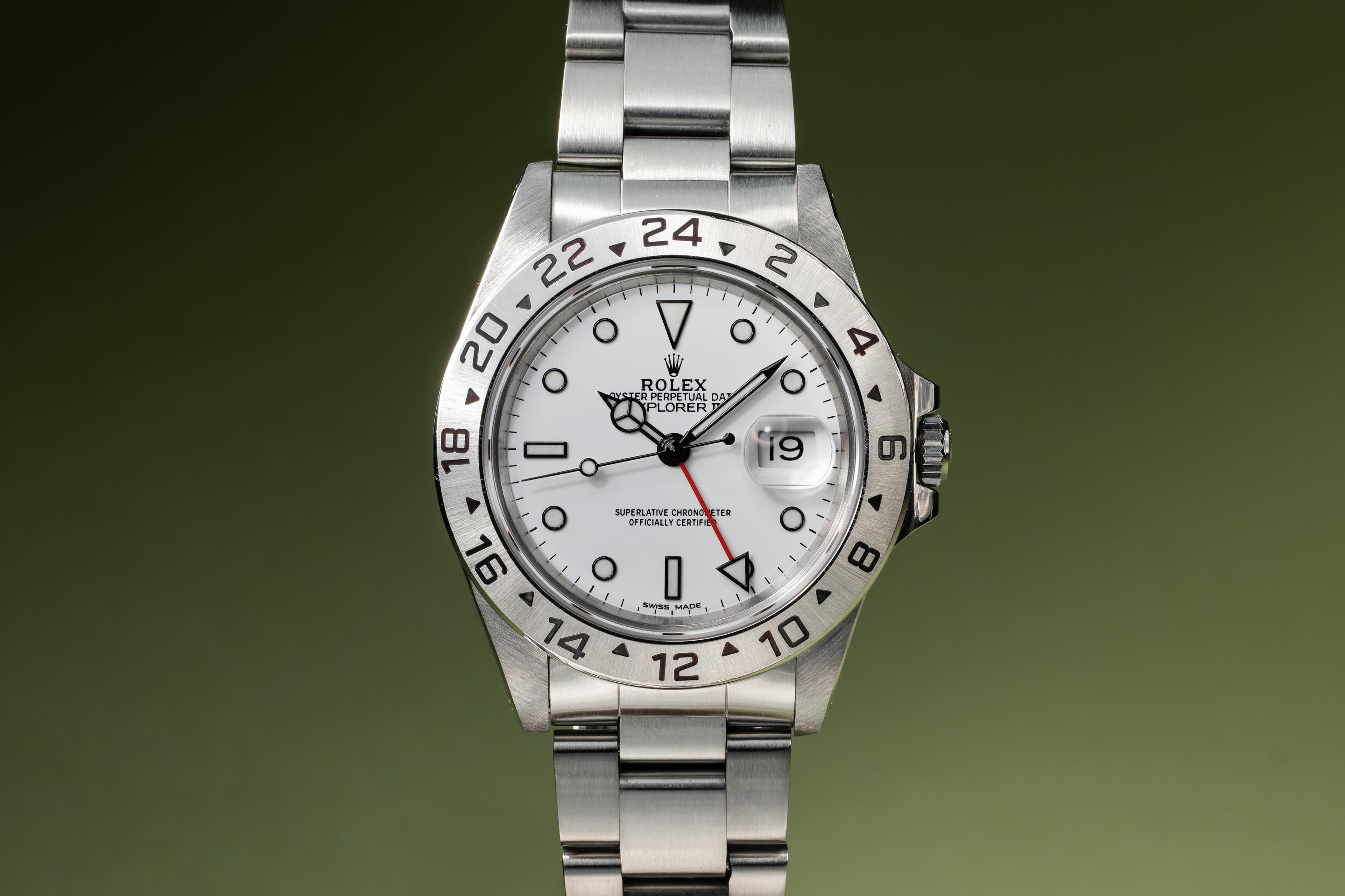 1991 Rolex Explorer II 16570 White Dial with Service Papers