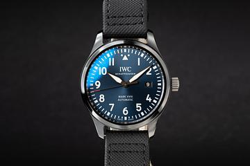 2018 IWC Pilot's Watch IW324703 Mark XVIII Laureus Sport for Good Foundation Blue Dial with Box and Papers 