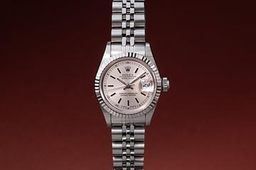 1990 Rolex Ladies DateJust 69174 Silver Dial 