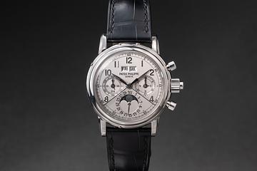 2000 Patek Philippe PT Split-Second Perpetual Calendar Chronograph 5004P with Box & Papers