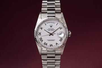 1999 Rolex Day-Date 18239 White Roman Numeral Dial