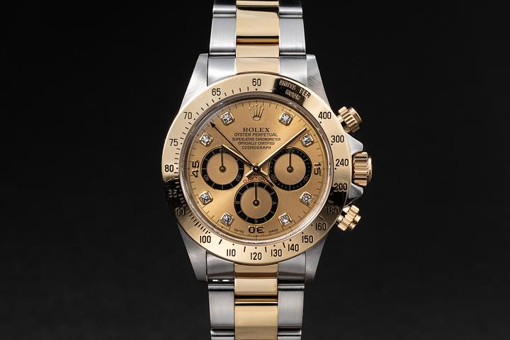165.　DARTSLIVE　 1988 Rolex Daytona 16523 Champagne Inverted 6 Diamond Dial