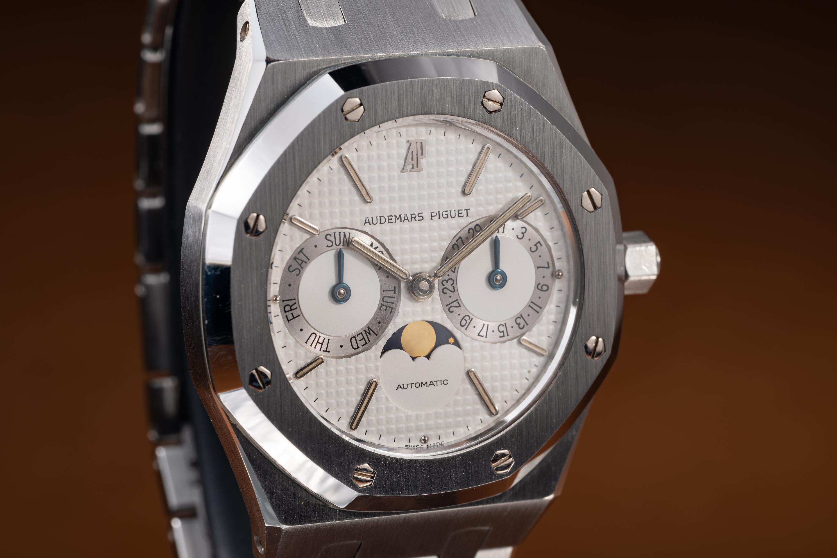 Audemars Piguet Royal Oak Day-Date Moon Phase 25594ST | Tropical Watch