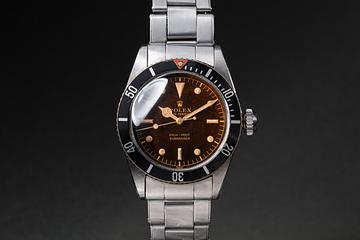 1958 Rolex Big Crown Submariner 5510 Tropical Dial 
