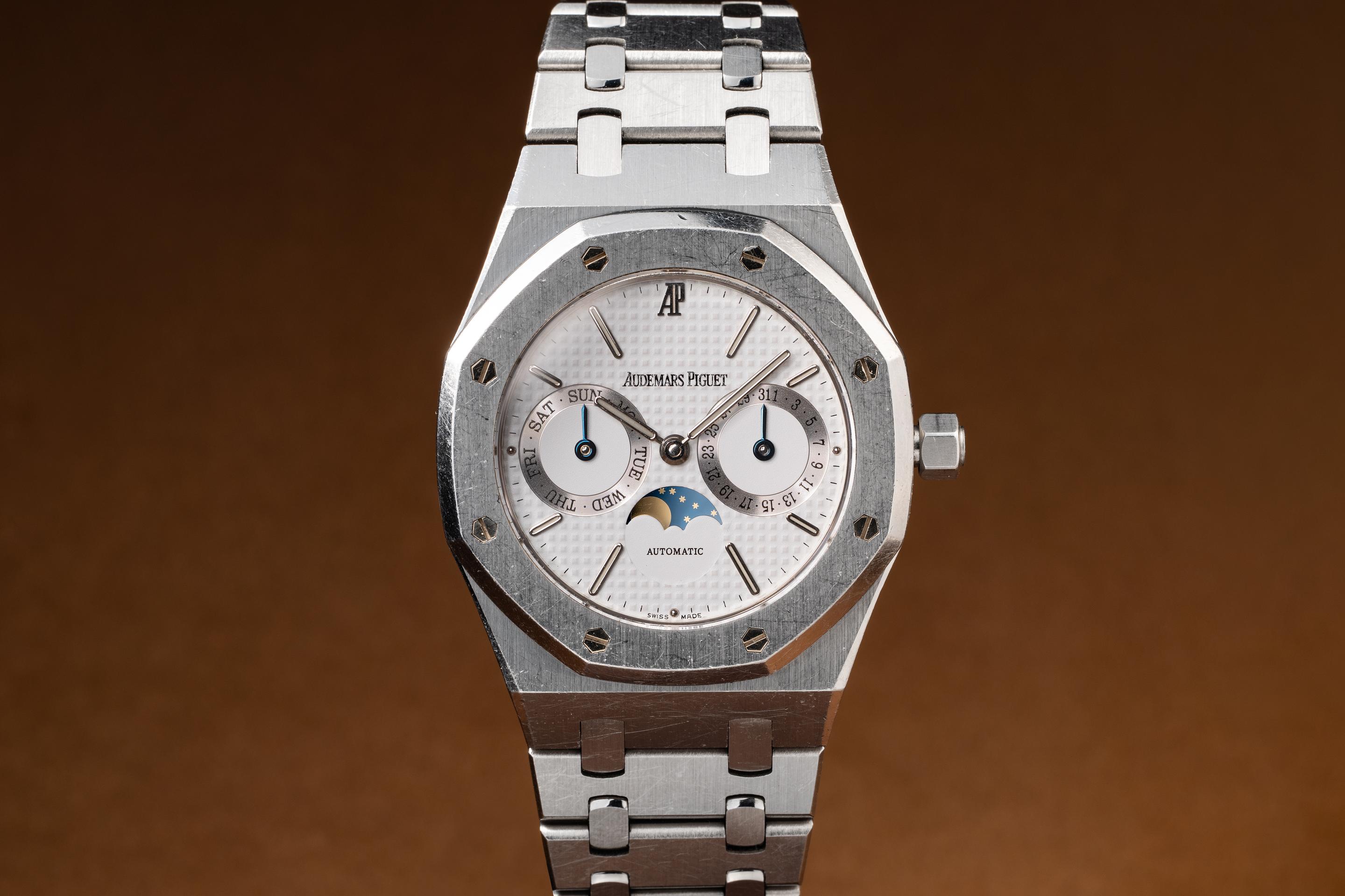 Audemars Piguet Royal Oak Day-Date Moon Phase 25594ST | Tropical Watch