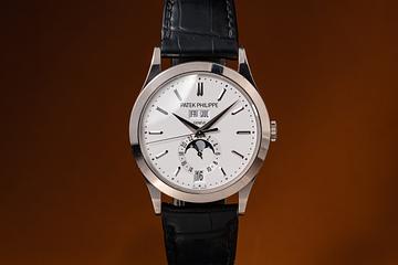Patek Philippe 18K WG Annual Calendar 5396G Silver Dial 