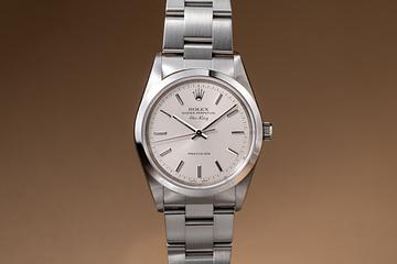 2000 Rolex Air-King 14000 Silver Dial with Papers & Service Papers