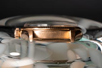 1957 Rolex 18K RG DateJust 6605 with Tropical Serpico Y Laino Dial