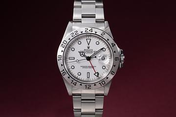 1998 Rolex Explorer II 16570 White Swiss Only Dial 