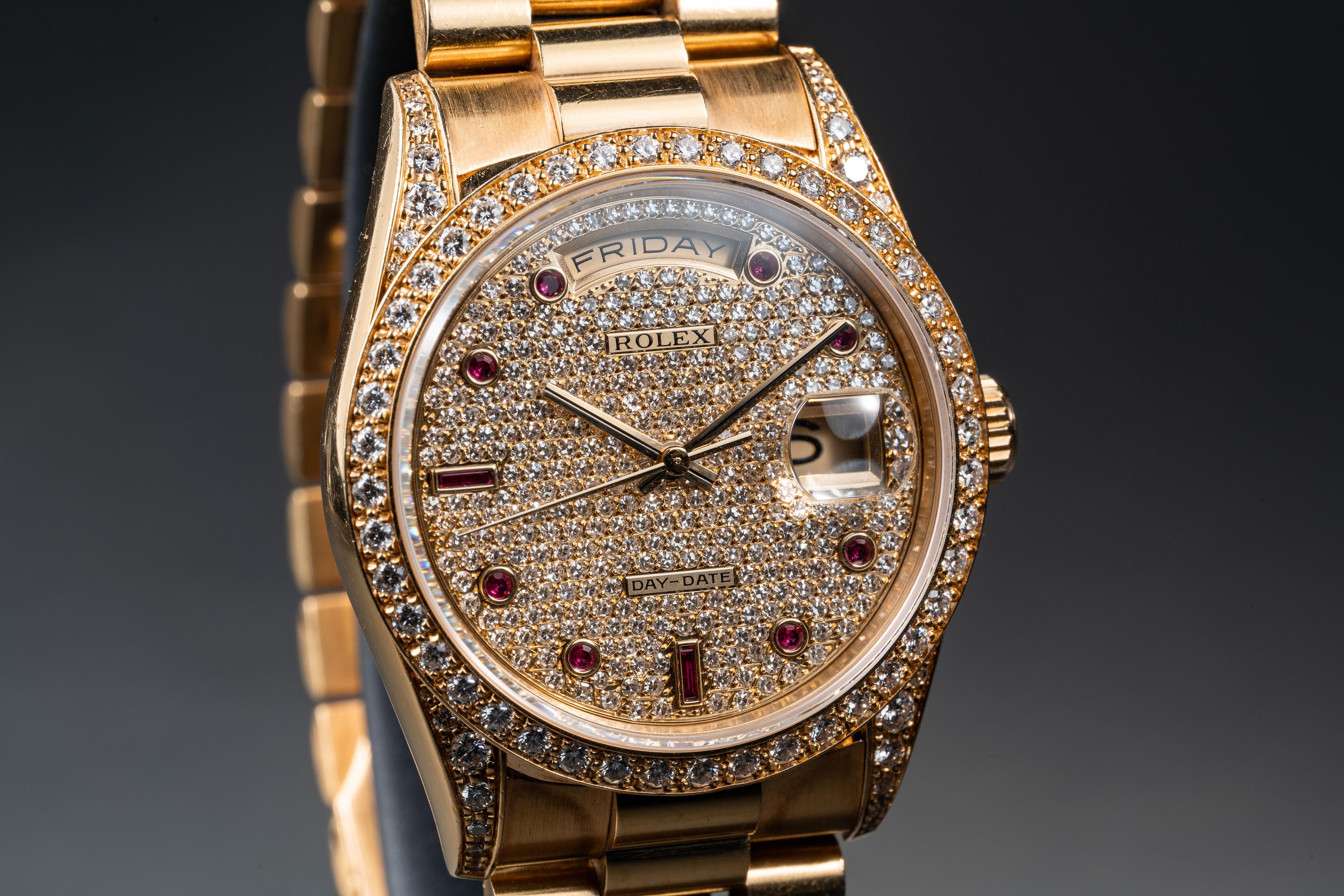 1994 Rolex 18K YG Day-Date 18388 with Papers & Service