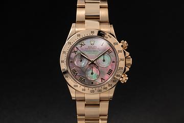 2000 Rolex 18K YG Daytona 116528NR Tahitian MOP Dial