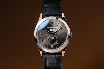 2020 Patek Philippe 18k WG Annual Calendar 5396G Anthracite Grey Breguet Numeral Dial with Box & Papers