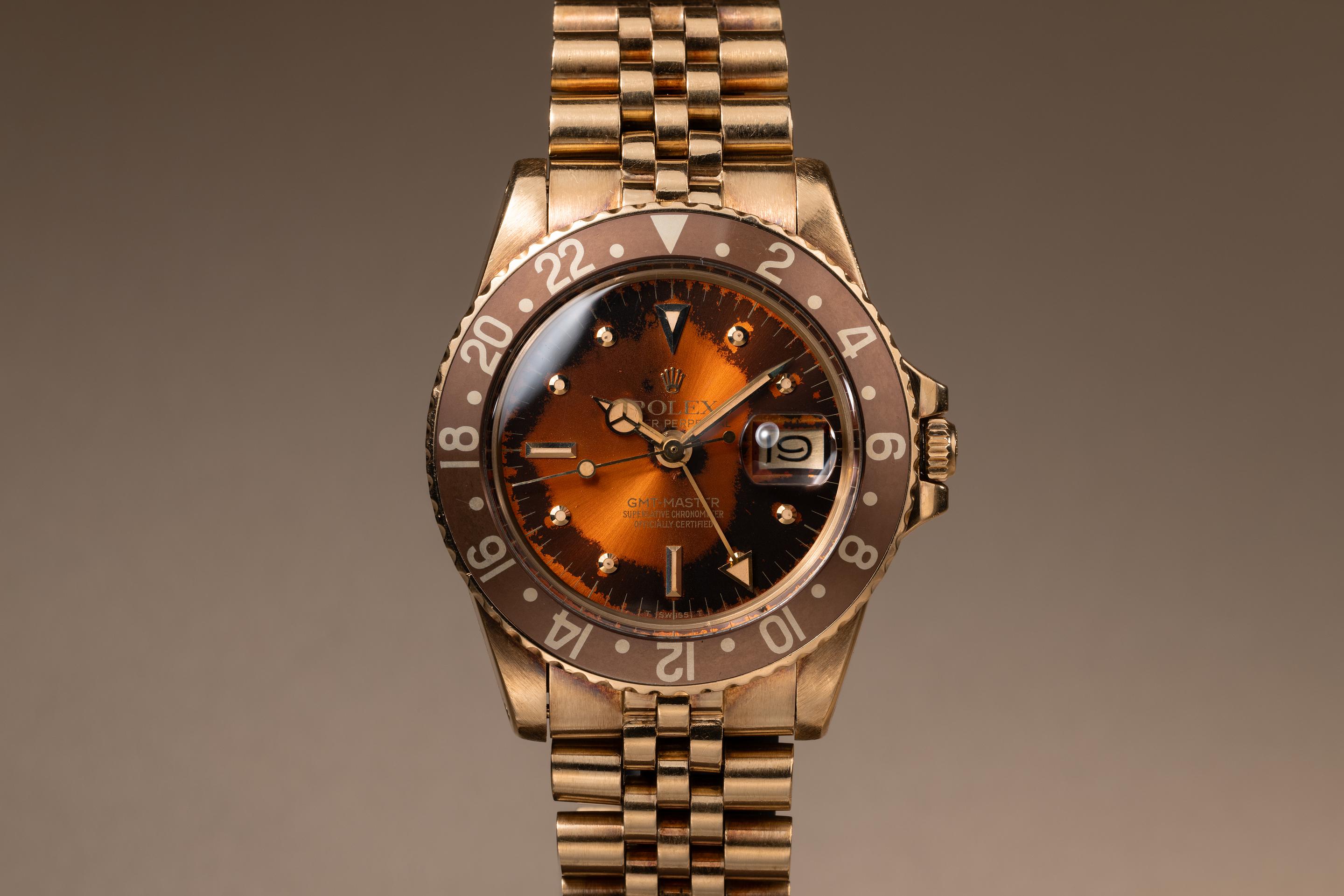 1979 Rolex 18K GMT Master 1675 Tropical Dial | Tropical Watch