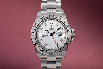 2010 Rolex Explorer II 16570 White Dial 3186 Movement with Papers 