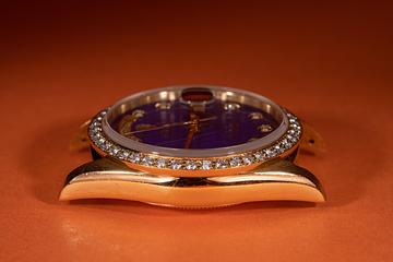 1990 Rolex 18K YG Day-Date 18348 Lapis Pinball Dial | Tropical Watch