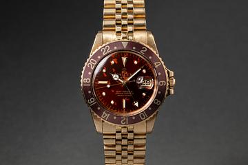 1979 Rolex 18G YG GMT-Master 1675 Tropical Magma Dial 