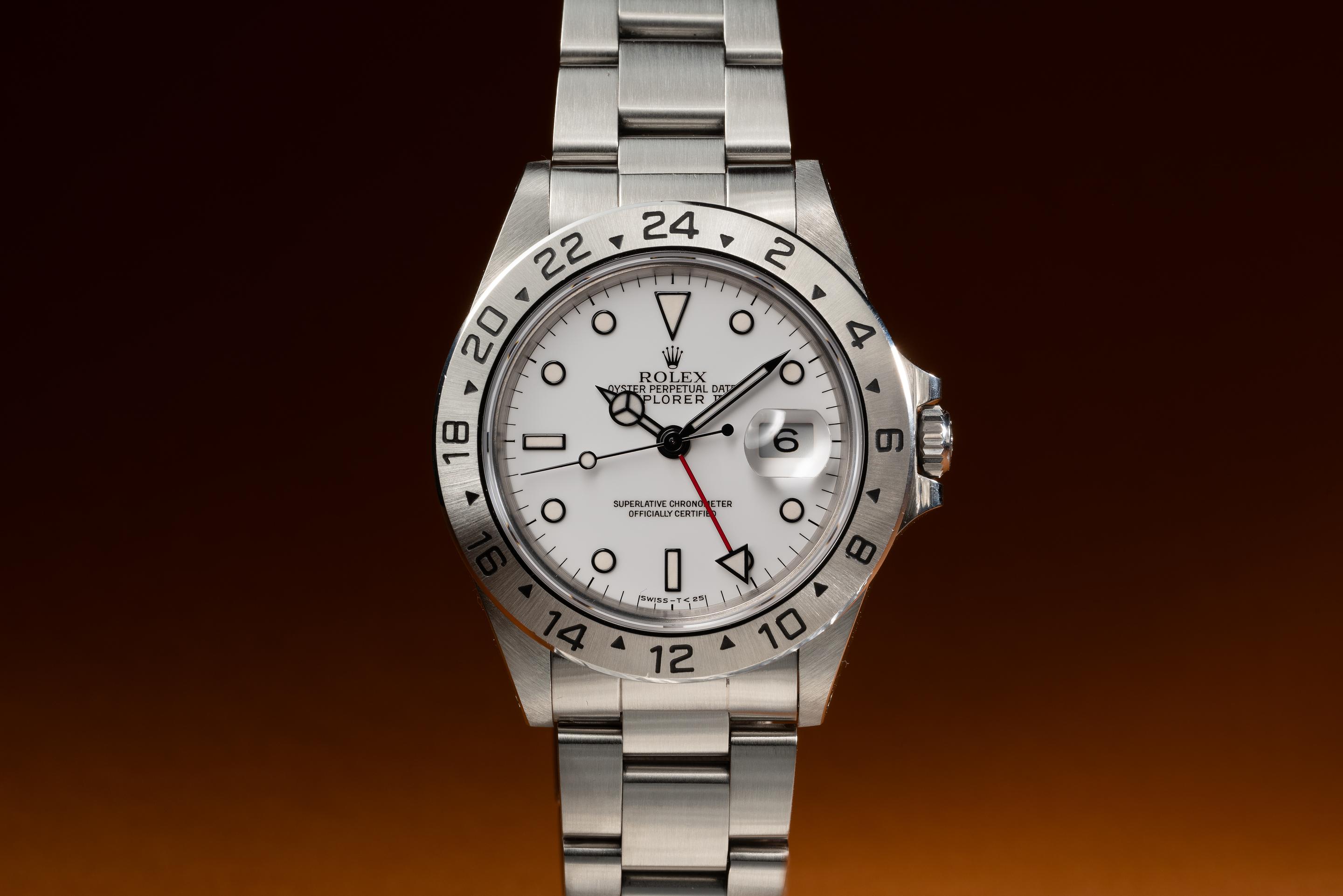 1989 Rolex Explorer II 16570 White Dial with Service Papers