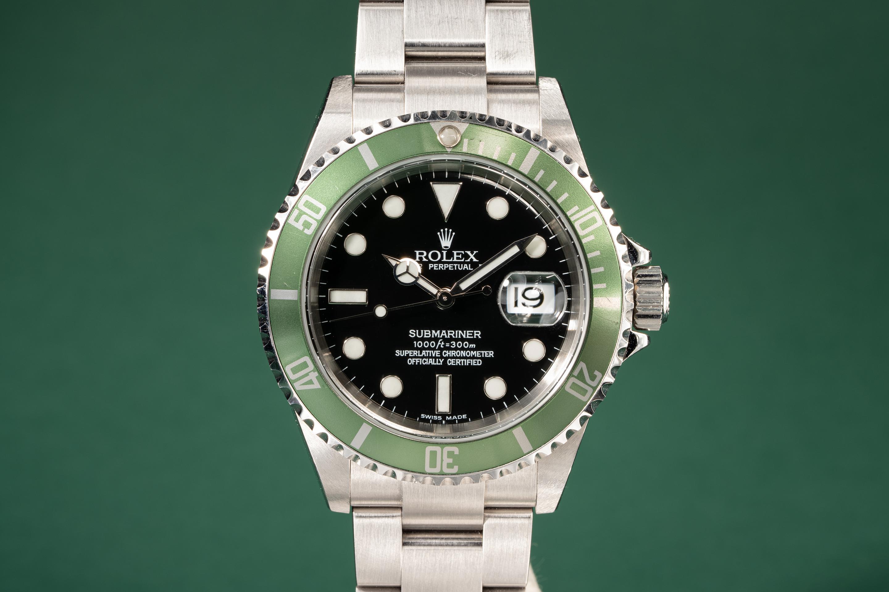 ROLEX Submariner date green bezel 16610LV Z series Japan ROREXOH done –  hannari-shop