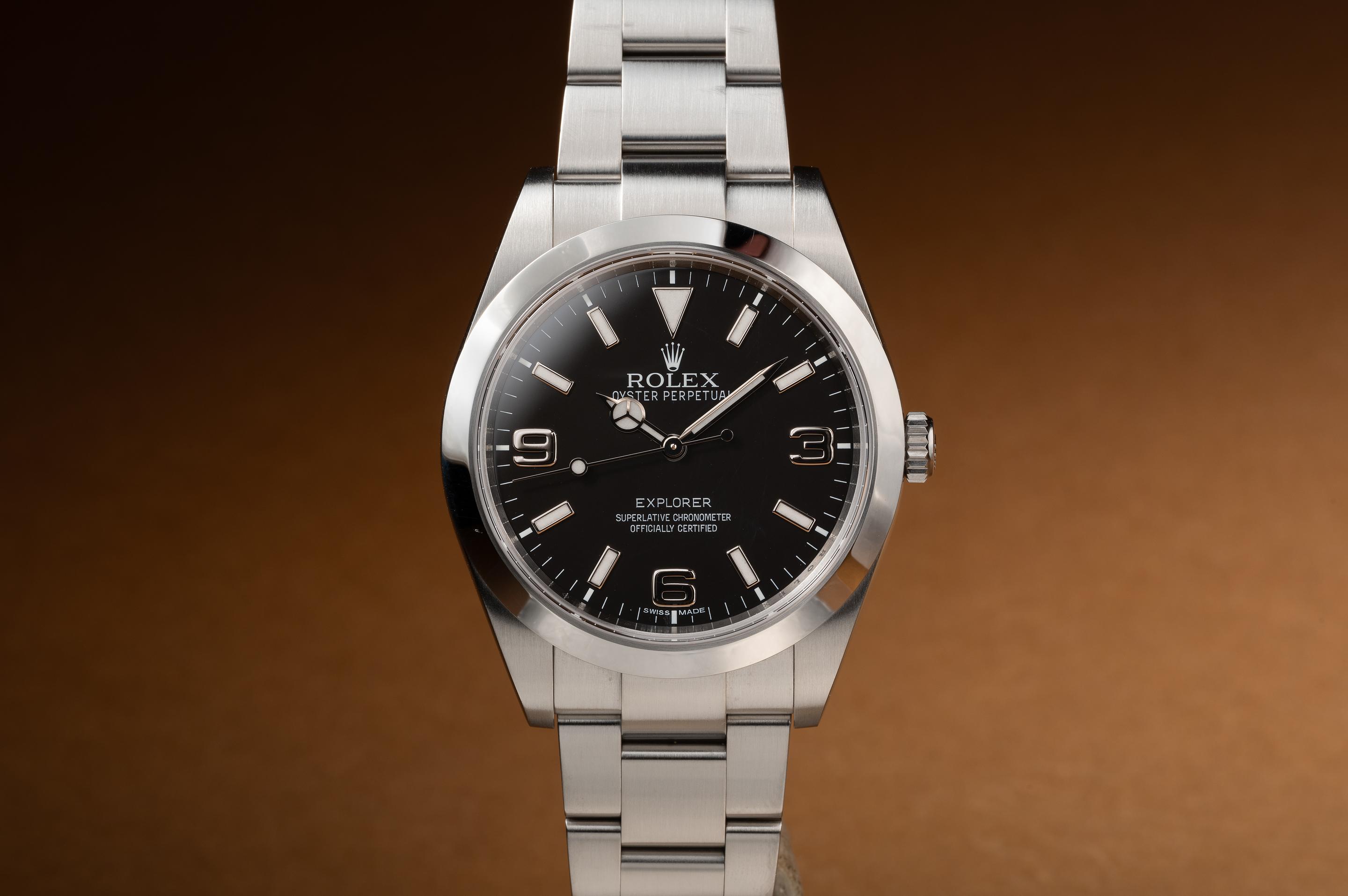 Tropical Watch 2011 Rolex Explorer 214270 with Papers