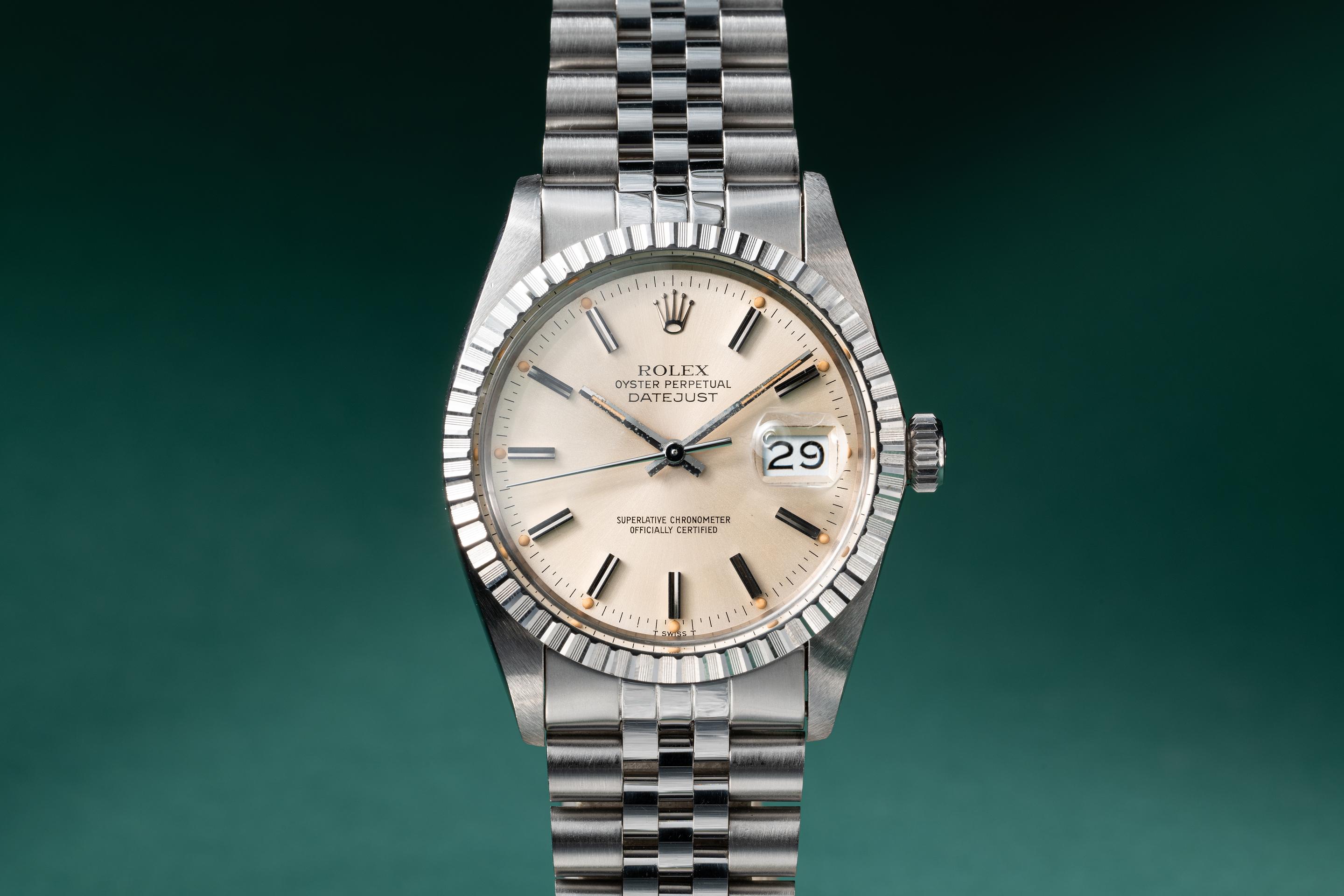 Tropical Watch 1982 Rolex DateJust 16030 Silver Dial