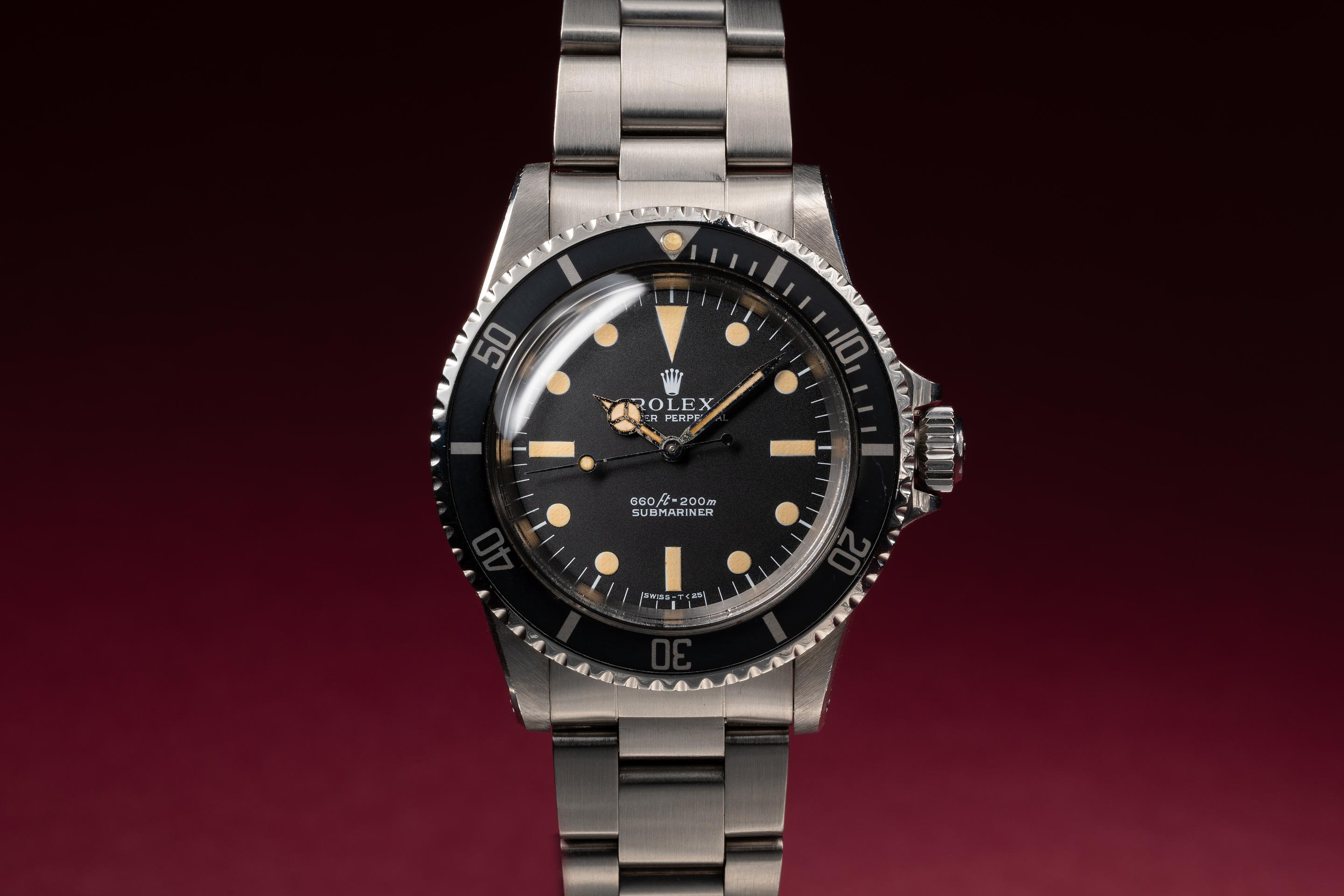 Tropical Watch 1976 Rolex Submariner 5513 Serif Dial with Service Papers