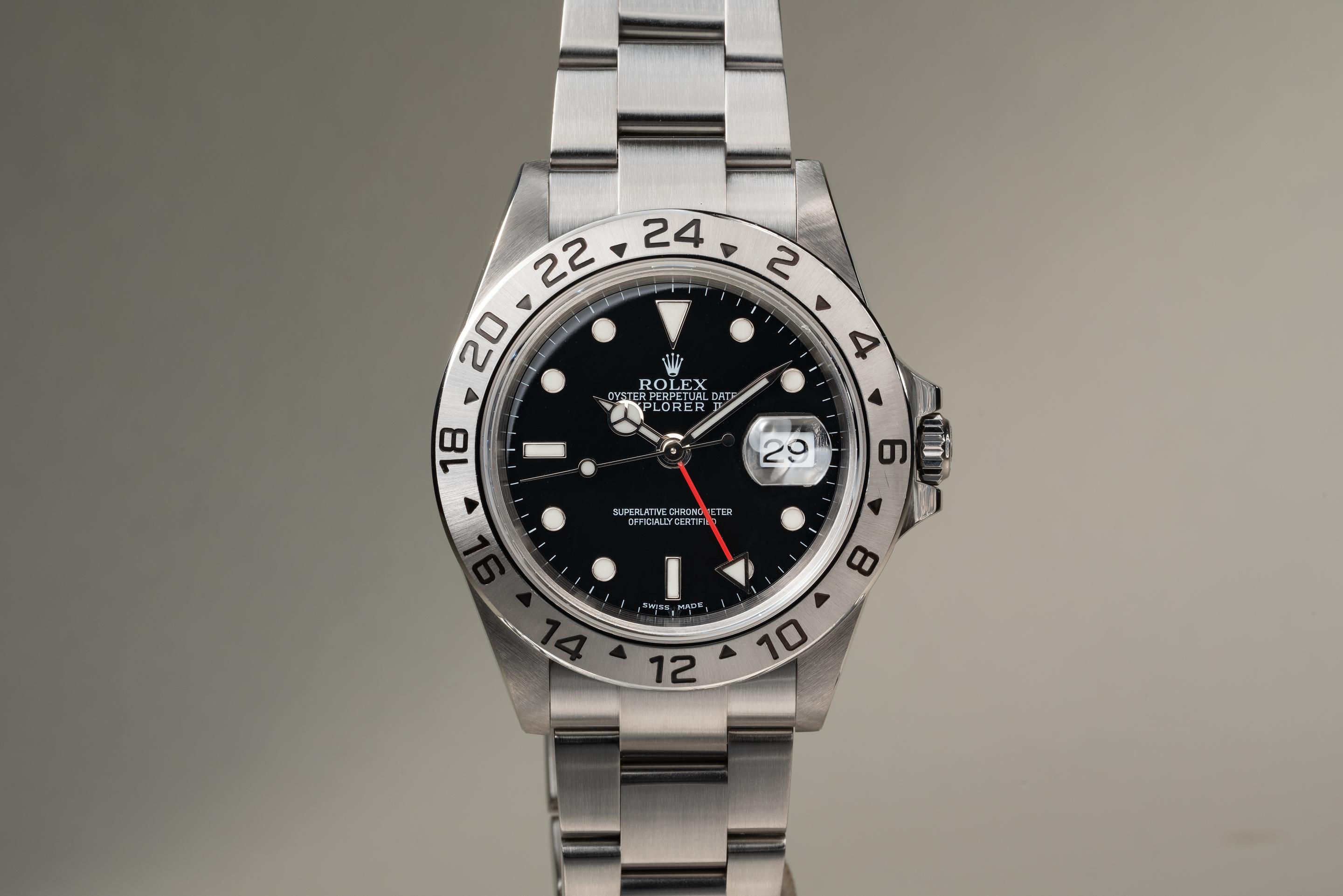 Tropical Watch 2004 Rolex Explorer II 16570 Black Dial with