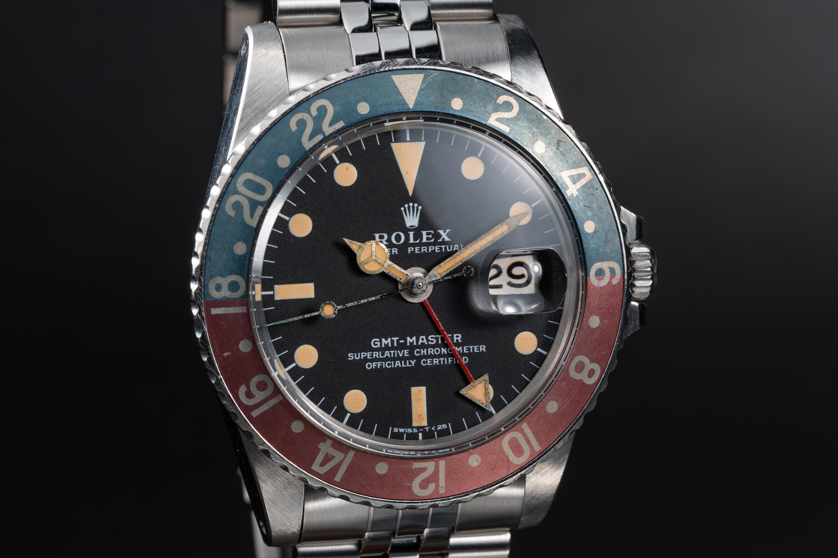 1975 Rolex GMT Master 1675 MK 2 Dial with Certificate of Service