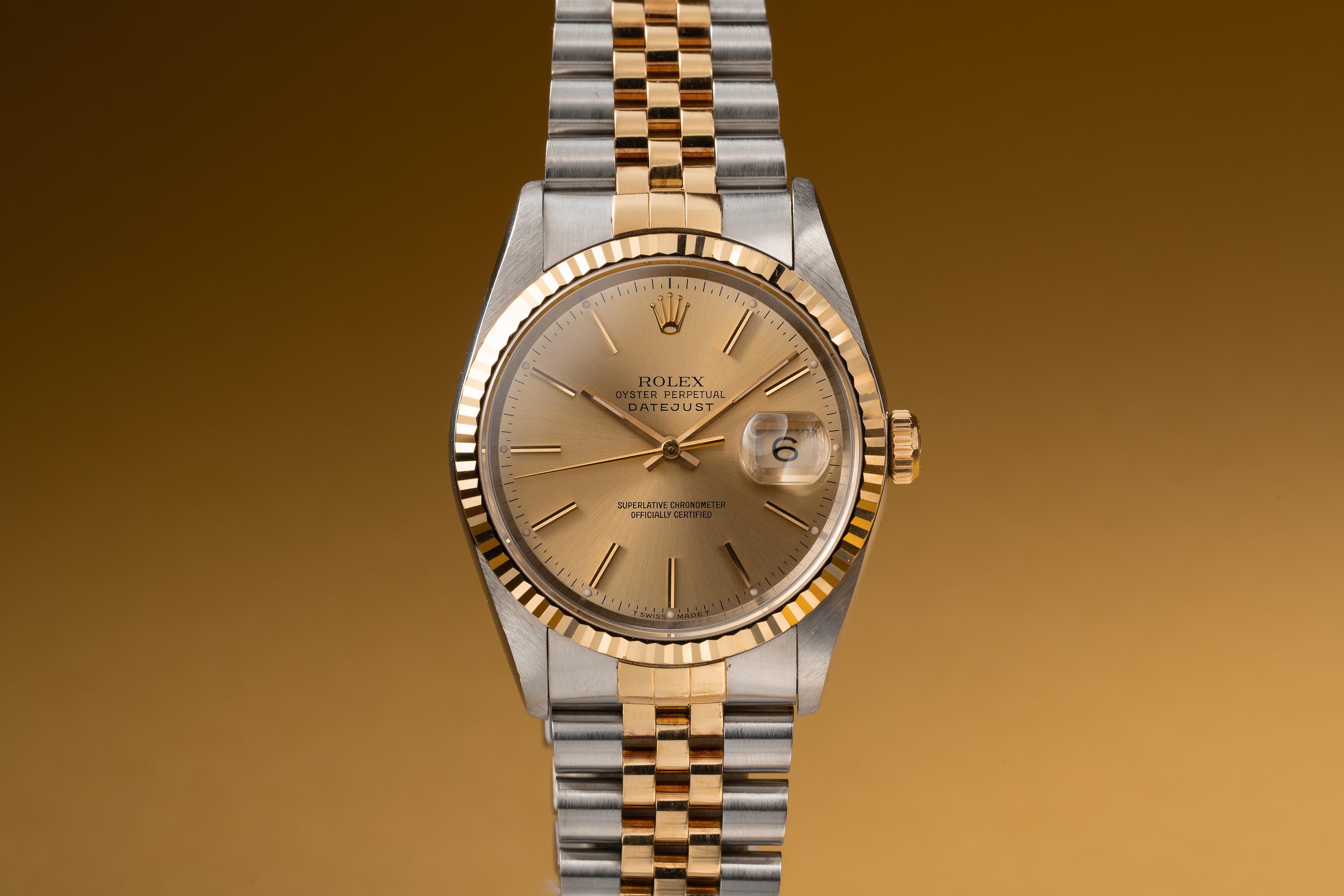 Tropical Watch 1991 Rolex DateJust 16233 with Papers