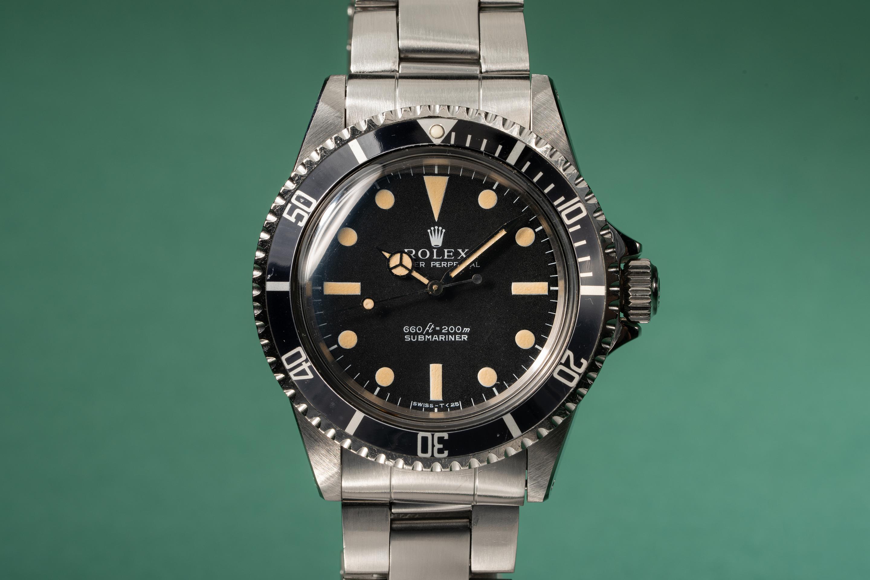 Tropical Watch 1973 Rolex Submariner 5513 Serif Dial