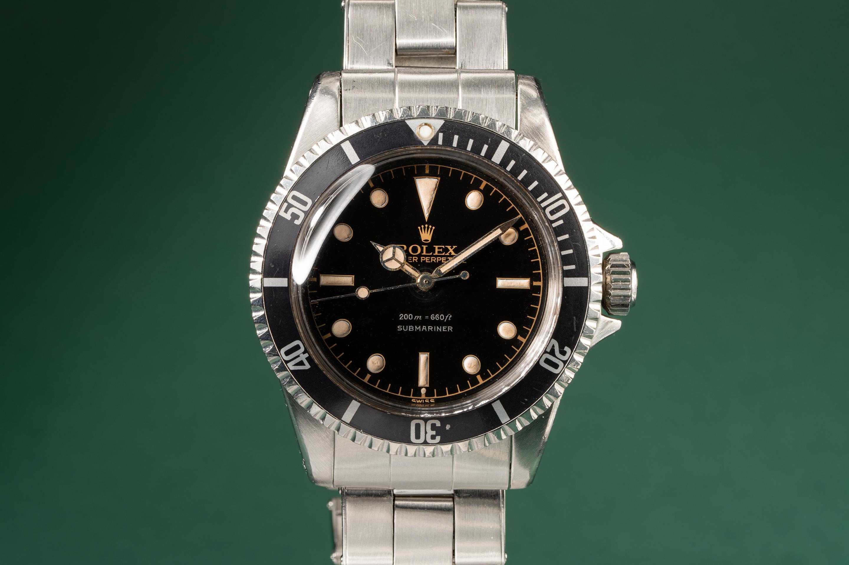 1962 Rolex Submariner 5513 with Gilt Chapter Ring