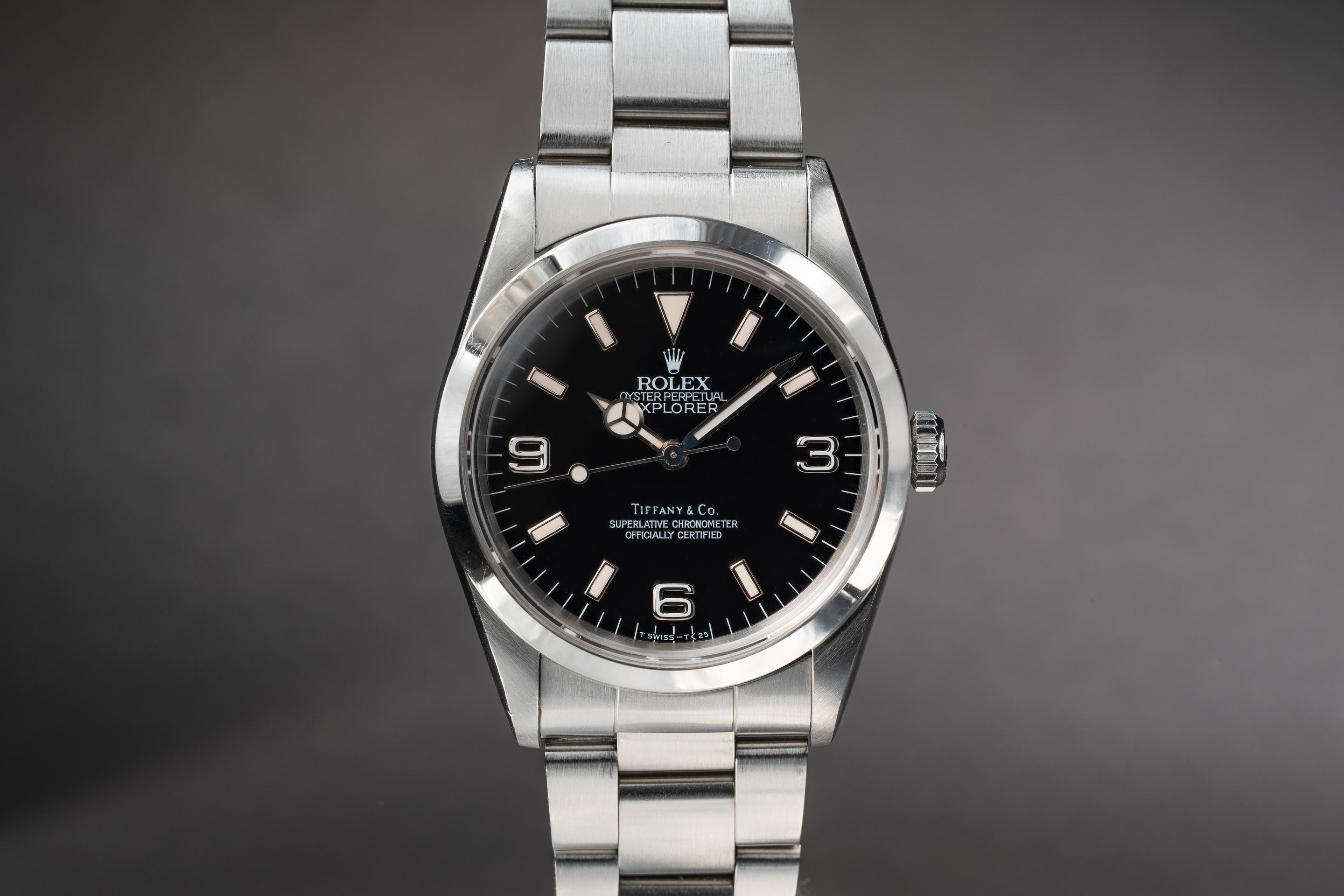 Rolex explorer hot sale tiffany co