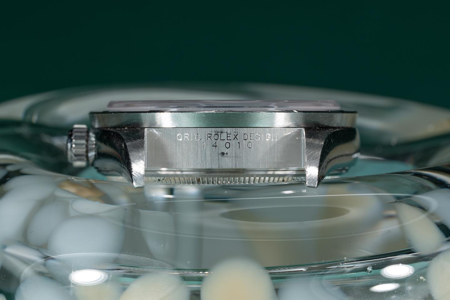 2000 rolex air king 14010 3 6 9 salmon dial tropical watch