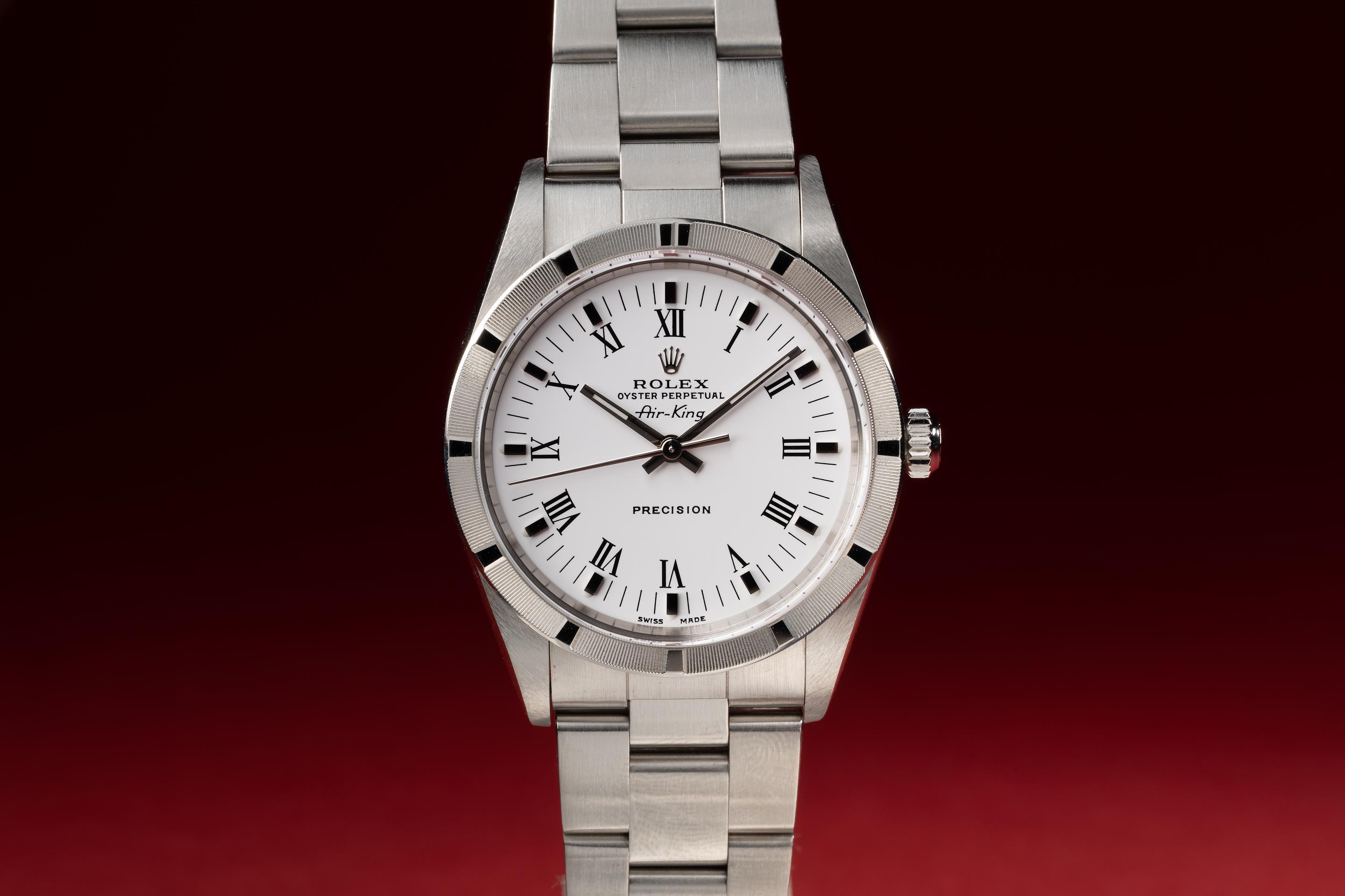 Tropical Watch 2001 Rolex Air King 14010M White Roman Numeral