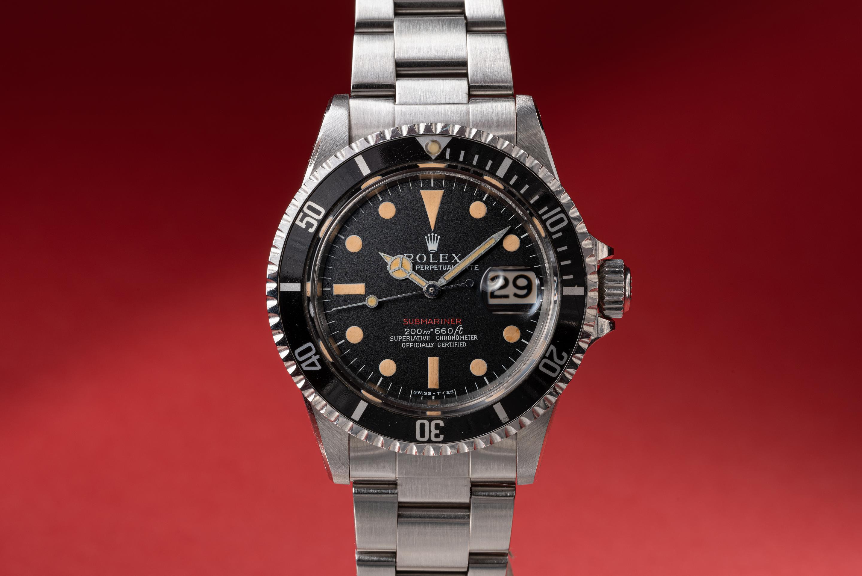 Rolex red submariner hot sale meters first