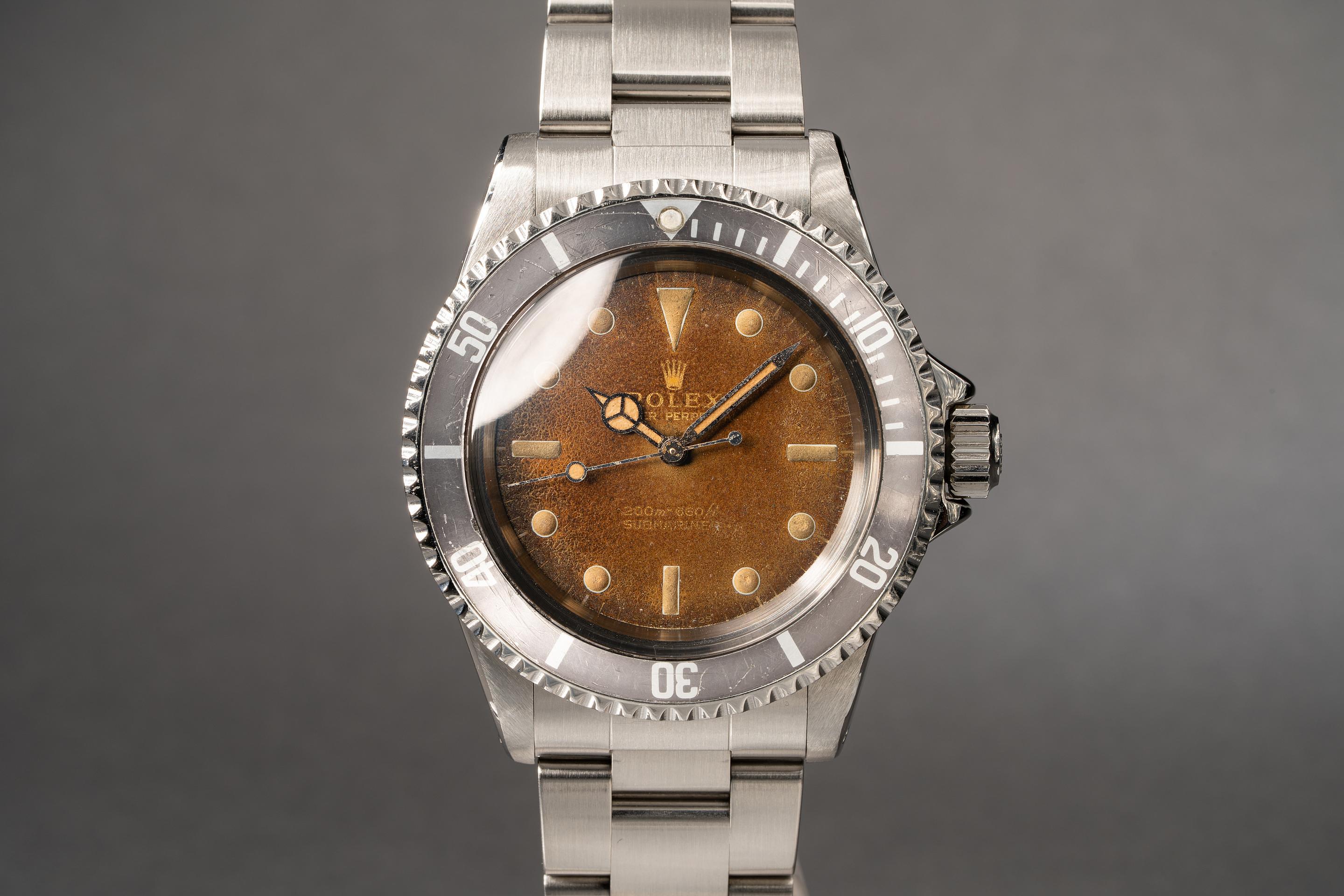 Tropical Watch 1965 Rolex Submariner 5513 with Tropical Gilt Dial