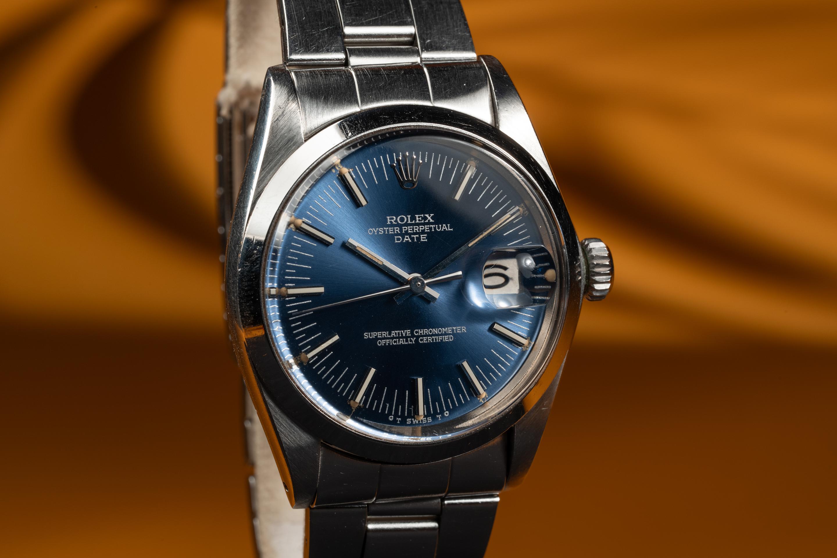 Rolex 1500 blue outlet dial