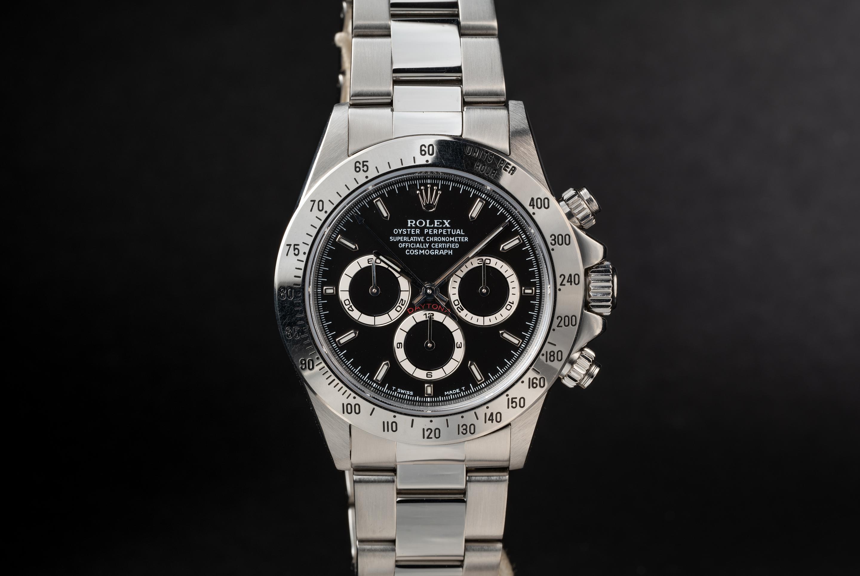 Tropical Watch 1998 Rolex Zenith Daytona 16520 Black Dial with