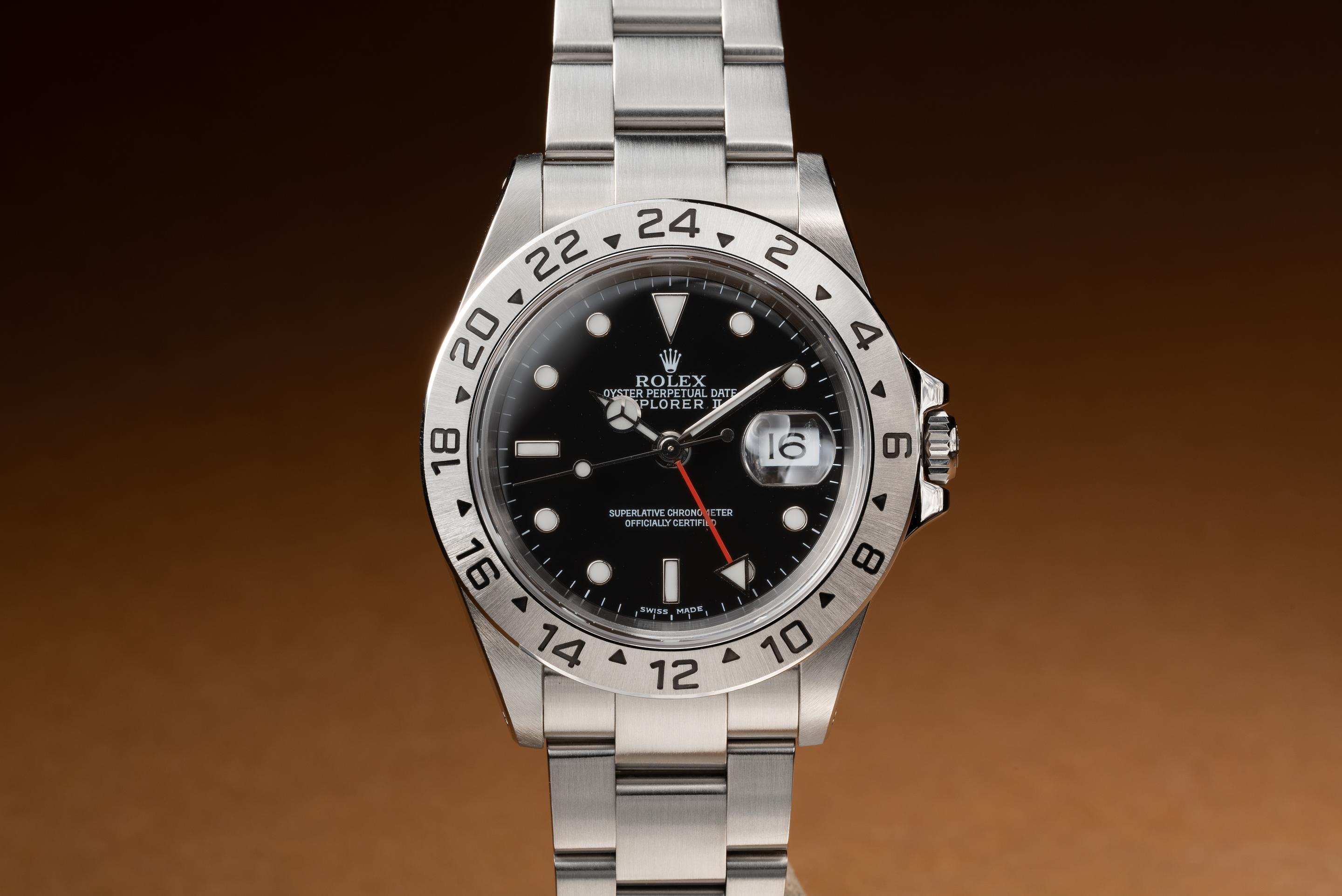 Tropical Watch 2000 Rolex Explorer II 16570 Black Dial with Papers