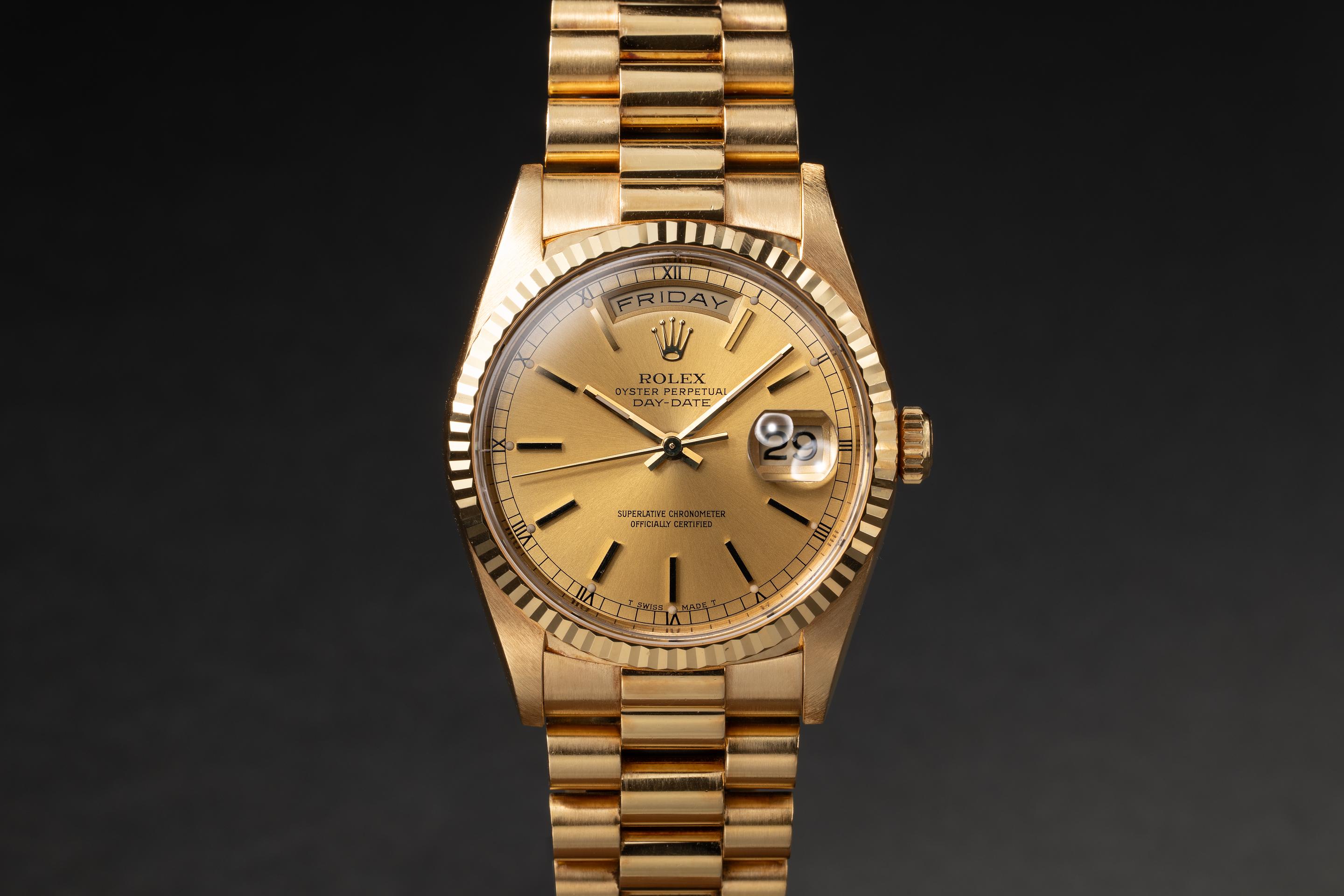 □　画家本人出品 BL-ZONE 2022 10　Ｏh!　F0号　□ 1994 Rolex Day-Date 18238 with Papers